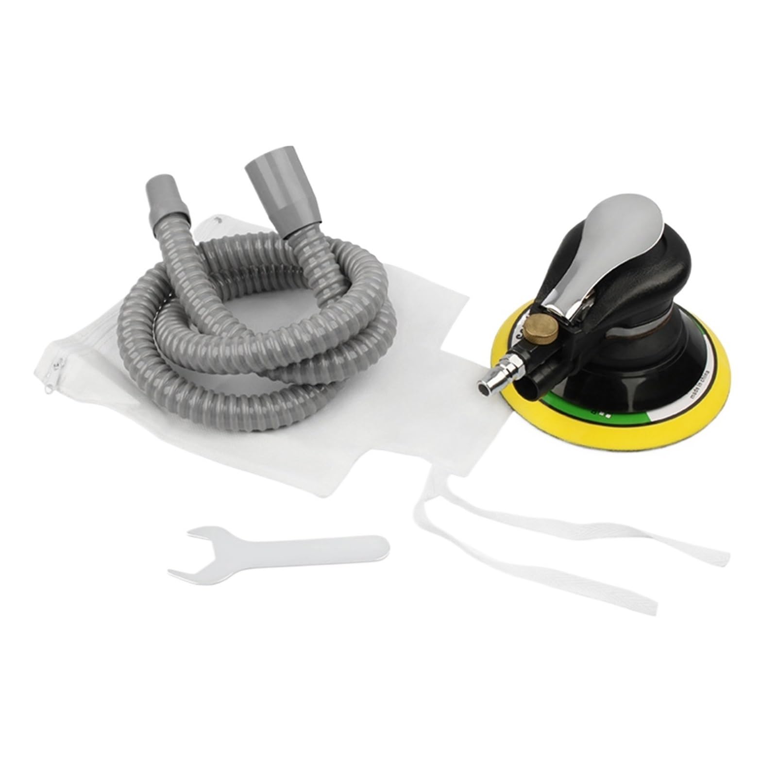 Lijadora Orbital Aleatoria De Aire 6'', Palma Neumática Alta Resistencia Con Manguera Y Bolsa, Pulidora, Lijado For Metal Automóviles Excelente Rendimiento De Lijado