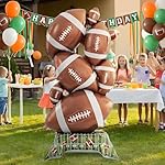 Football Party Supplies, 59 Inch Standing Football Balloons Pile for Party Decorations, Sports Theme Birthday, Game Day Celebration, Outdoor & Indoor Photo Backdrop - Image 5