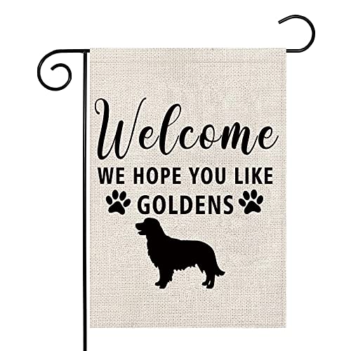 Drapeau de jardin Golden Retriever ornement extérieur maison