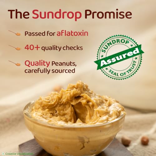 Image of Sundrop Peanut Butter with Jaggery | Crunchy | 900 grams | With 25% Protein | 7.5% Dietary Fibre | Premium Roasted Peanuts | Great Value Per Gram of Protein I No refined sugar