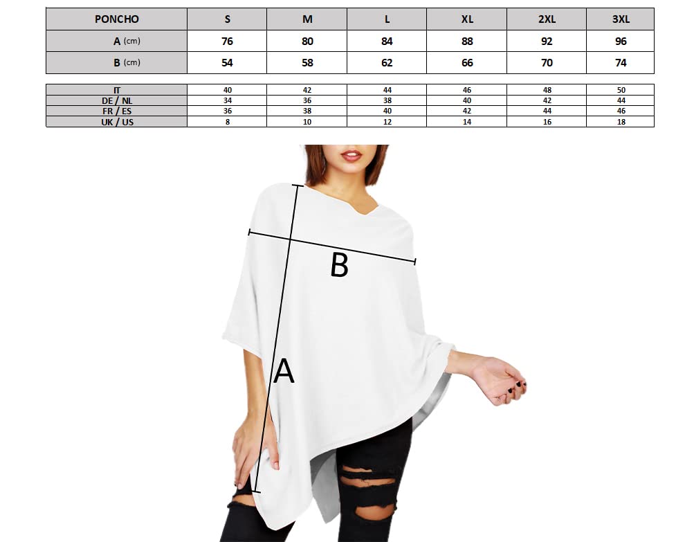 JOPHY & CO. Poncho Donna Misto Cashmere