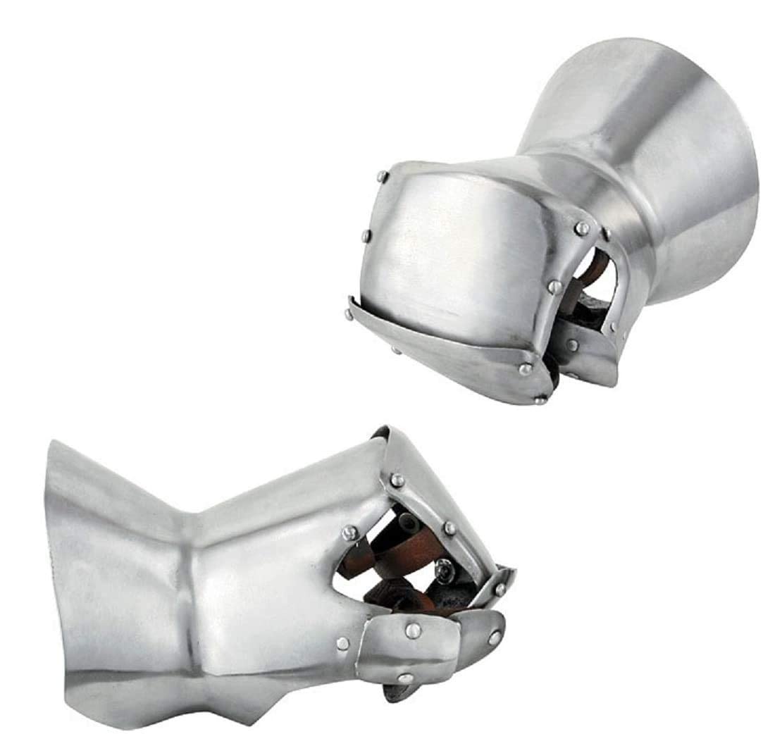 NauticalMart Late Medieval Milanese Mitten Gauntlets