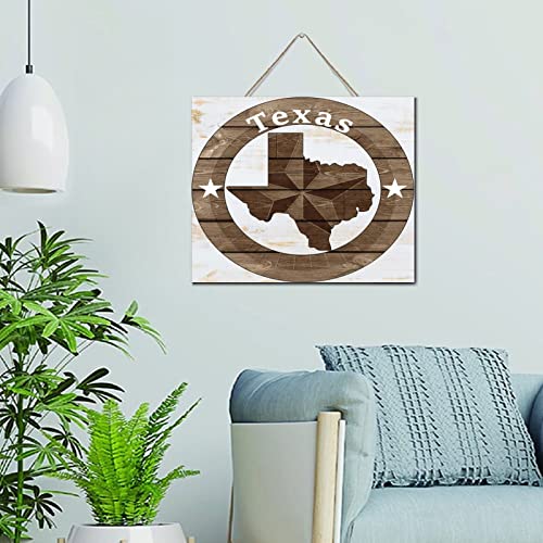 Plaque bois Texas Lone Star de qualité supérieure 25 x 30 cm