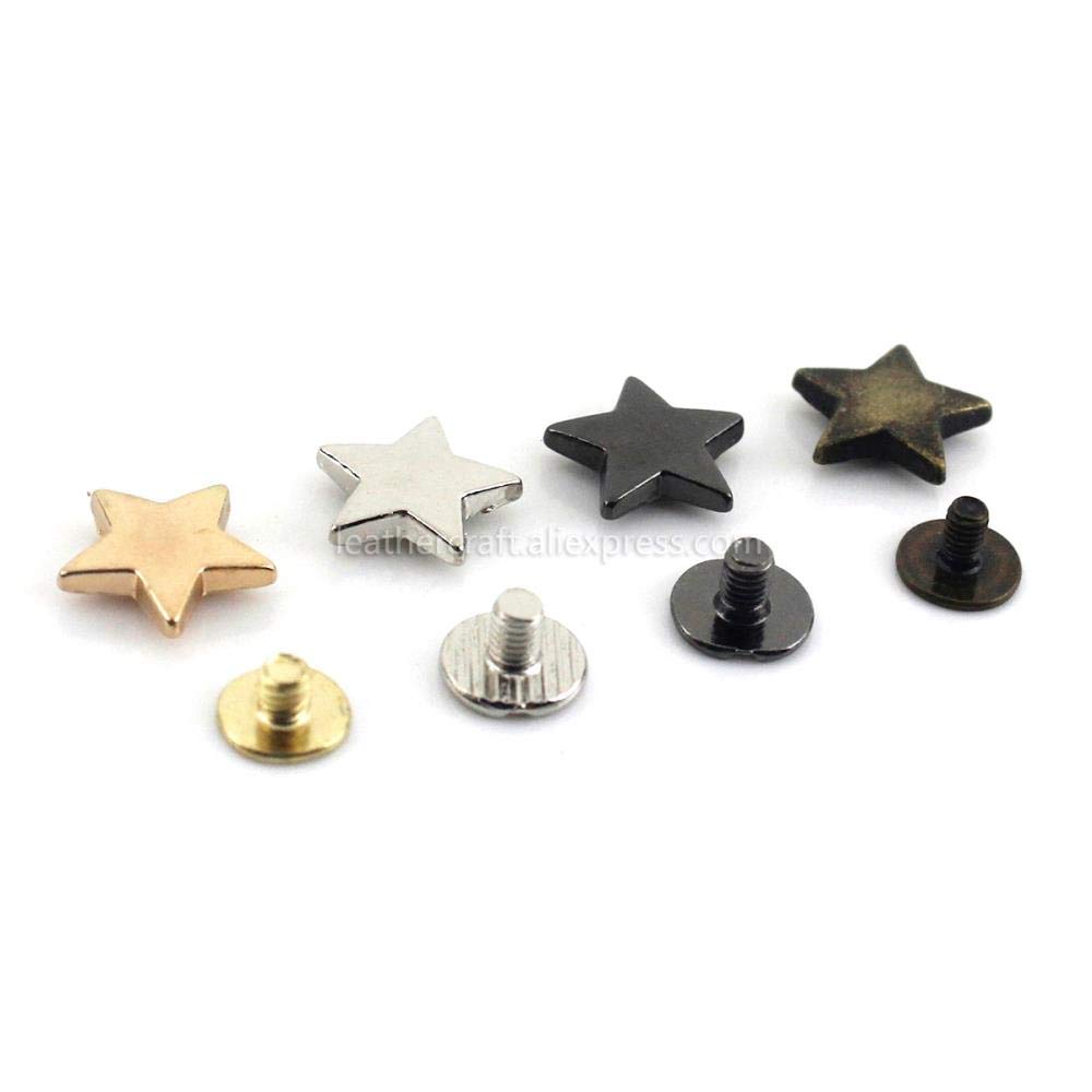 10pcs rivetti a stella in metallo con ve Punk vi prigioniere a ve