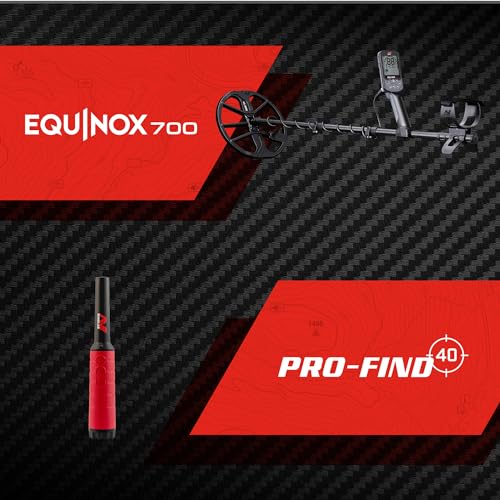 Image of MINELAB Equinox 700 Multi-Frequency Collapsible Metal Detector for Adults & Wireless Headphones Bundle with PRO-FIND 40 Pinpointer