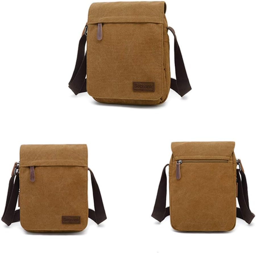 Sechunk Vintage Canvas Messenger Cross body bag Shoulder bag