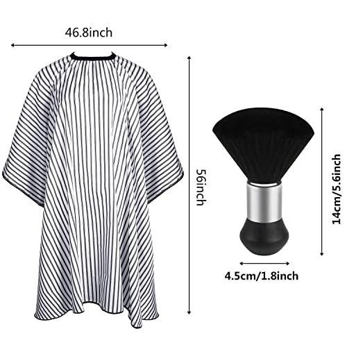 Image of FEBSNOW Barber Cape Professional Hair Cutting Cape with Neck Duster Brush
