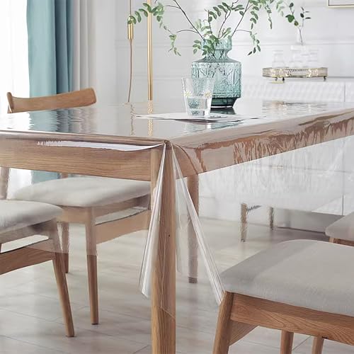Vueinrg Tovaglia Plastica Trasparente 140x180 cm PVC