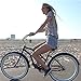sixthreezero Women's 7 Speed 26-Inch Beach Cruiser Bicycle, Classic Dark Blue w/ Brown Seat/Grips