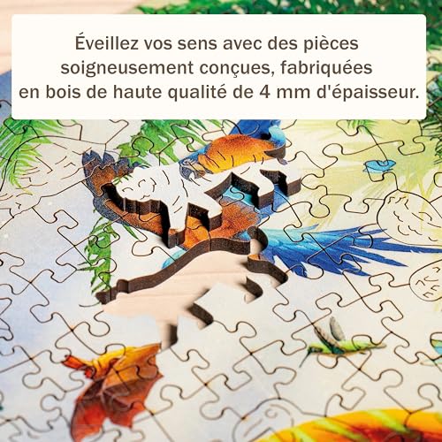 Puzzle en bois 500 pièces : Tigre de la jungle Ravensburger France - vue 6