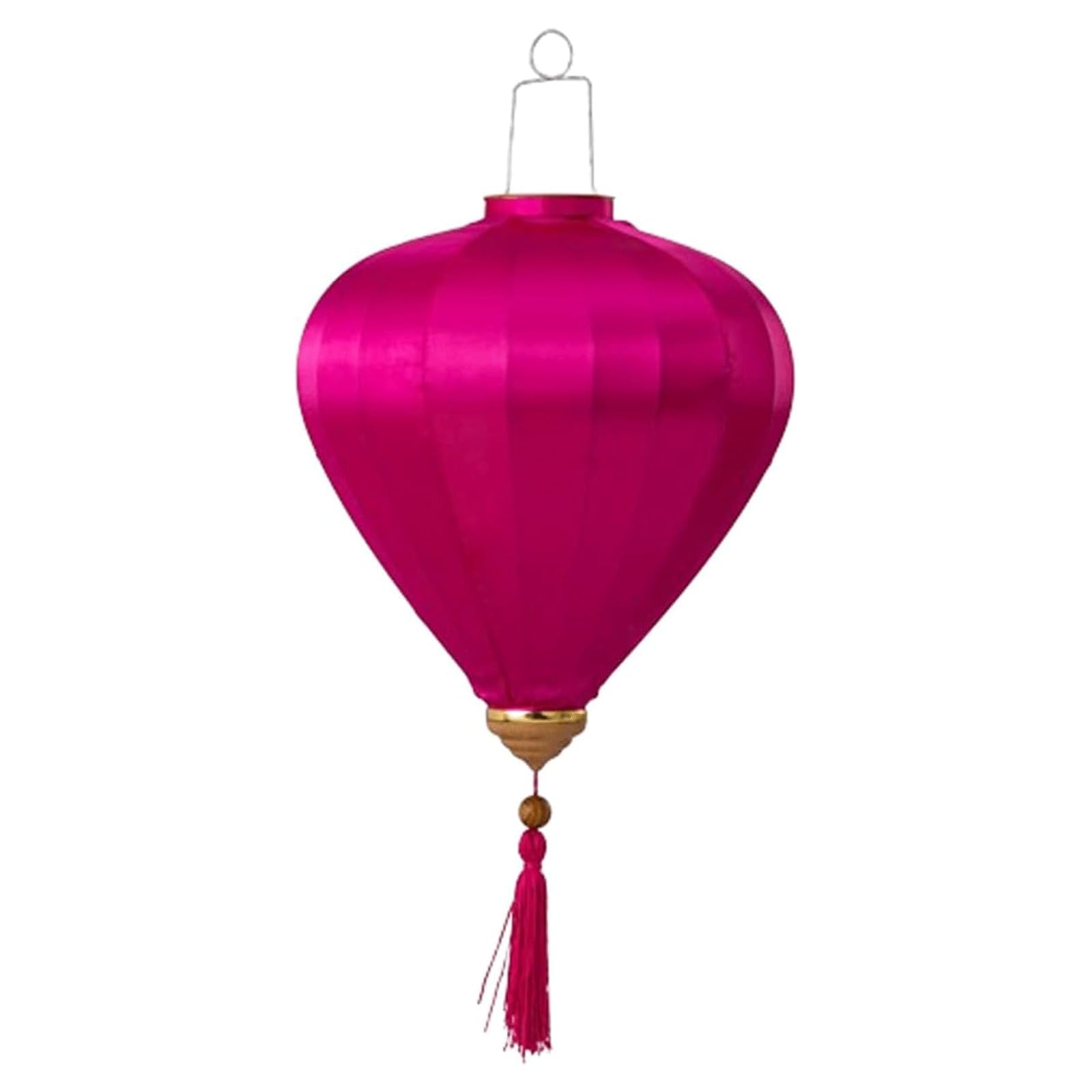 YTGHBIML Oval Silk Lantern Vietnamese Lantern Cloth Oriental Hanging Lantern Fabric Lantern New Year Lantern Japanese Vietnam Hanging Lantern(Rose Red,12 Inch)