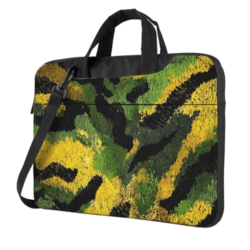 Maletín para portátil impermeable con patrón Leopard 14 pulgadas miniatura 1