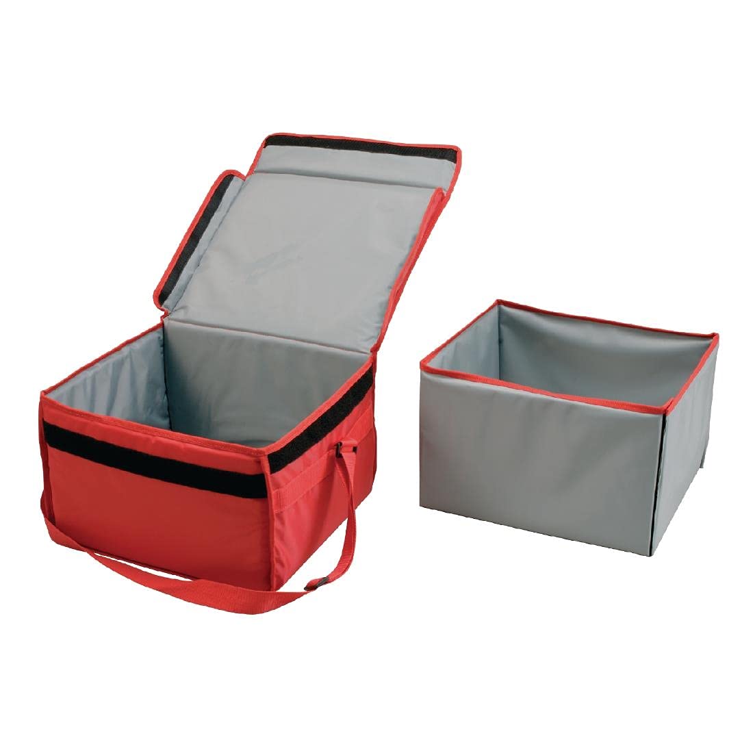 Vogue Hot Food Pizza Liefertasche, Rot, Material: Nylon isoliert, Größe: 420(H) x 350(B) x 250(T)mm, für Takeaway-Restaurant Lieferung nach Hause oder zu Hause verwenden, Einsatz separat erhältlich, S483