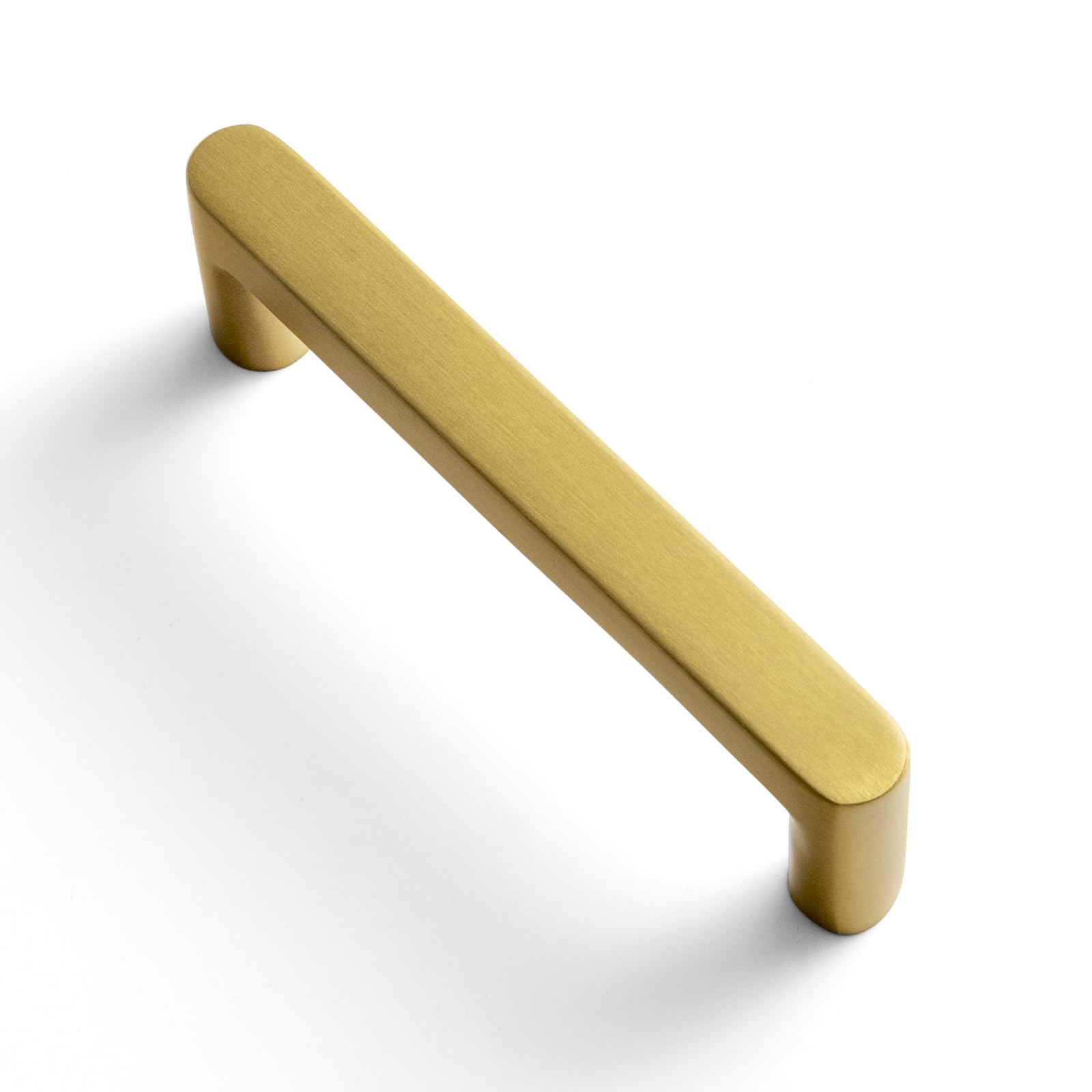 Goo-Ki6 Pack Pure Brass Made Luxurious Cabinet Pulls,Matte,3 Inches Center to Center,Brushed Brass