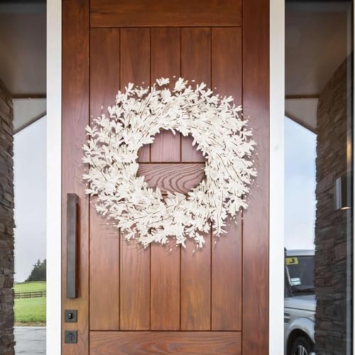 GTIDEA 24' Spring Wreath for Front Door, Artificial...