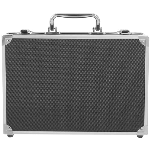 VILLFUL Aluminium Werkzeugkoffer Klein Tragbar mit Schwammeinlage Multifunktionale Aufbewahrungsbox für Dokumente Geräte Büro und Werkzeug