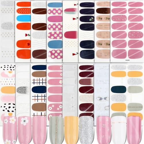 FLOFIA 16 Hojas Pegatinas Uñas...