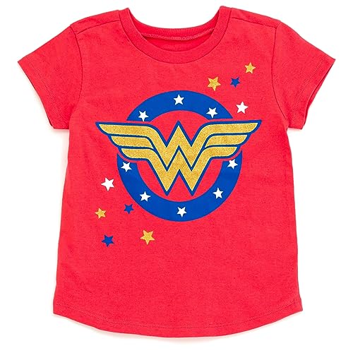 DC Comics Justice League Wonder Woman Girls 3 Pack T-Shirts Toddler to Big Kid3