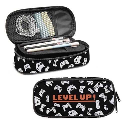 Image of Gamer Pencil Case for Boys, Large Capacity Pencil Pouch for Kids, Back to School Pencils Box Pen Bag with Zipper, Game Video Pen Case Stationery Organizer for Middle Elementary School