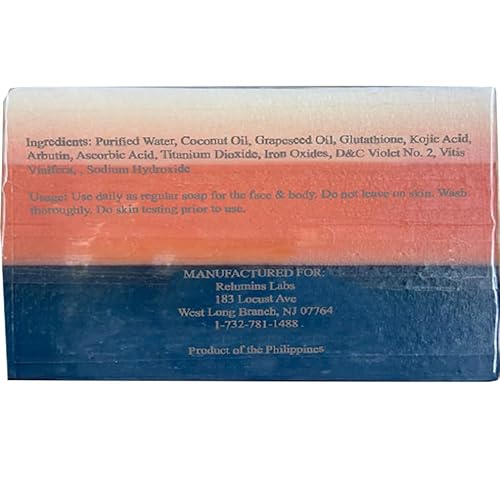 Relumins SA-GLUTABLND-65 Premium Maximum Lightening And Peeling Soap With Glutathione, Arbutin, And Kojic Acid, Rejuvenates And Clears Skin thumb #7
