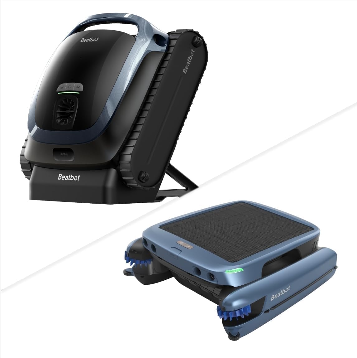 Product image of Beatbot AquaSense 2 Cordless Robotic Pool Vacuum Cleaner with iSkim Ultra Solar Powered Pool Skimmer, Water Clarification, Cleans Floor, Walls, Waterline and Surface-Blue