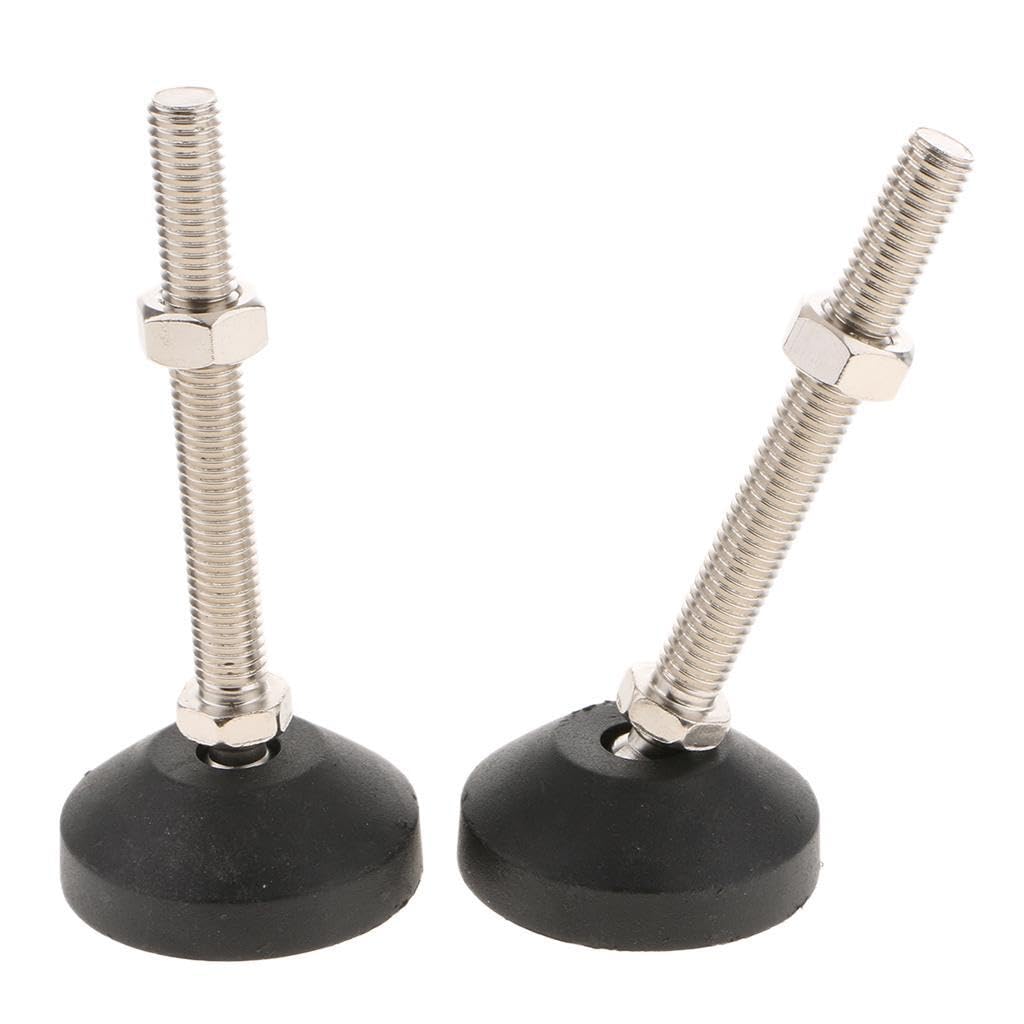 PIXZCSA Leg Leveling Glides Foot Swivel Adjustable Leg Leveler Feet Provides Efficient Solution To Support Heavy Structures Carbon Steel Self Leveling Feet