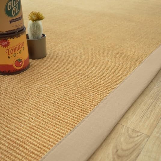 Decoweb Tapis sisal Yucatan Naturel - Ganse Beige - 80 x 150 cm