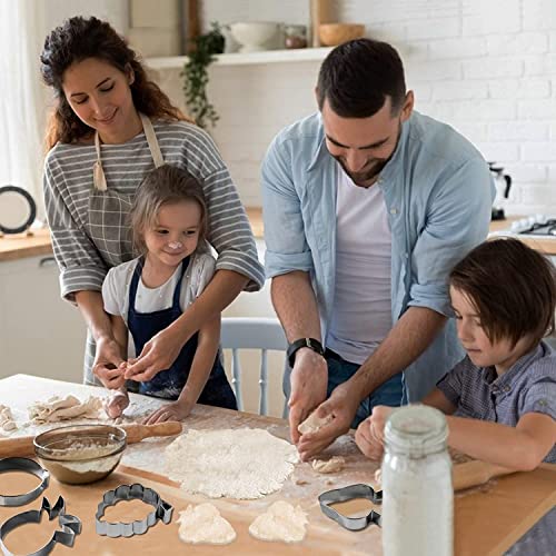 Fruit Cookie Cutters Set Of 12, Steel Metal Biscuit Cutter Molds, Apple Banana Orange Peach Pear Pineapple Strawberry Tangerine Lemon Grape Cherry Shaped Cookie Cutter Molds For Diy Baking Supplies #TOP5