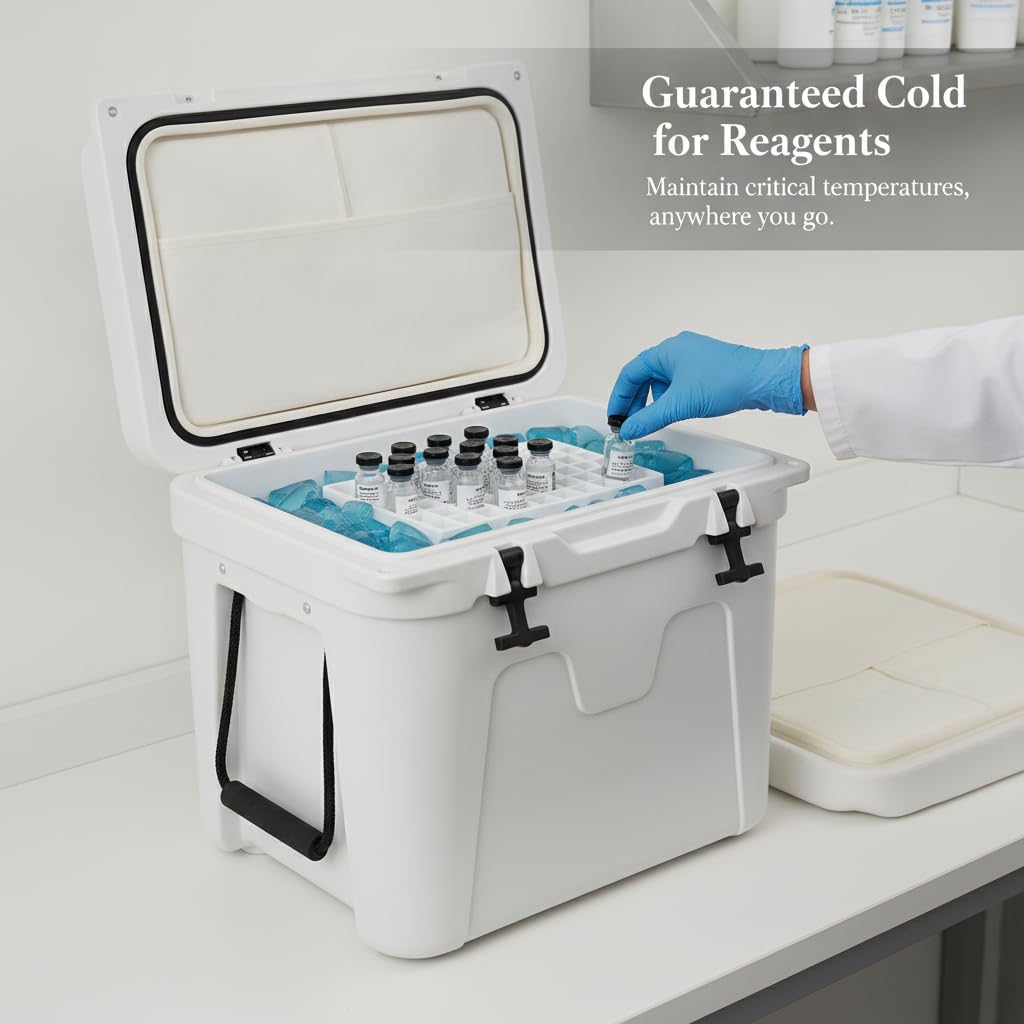 Contenitore Frigo Portatile per Alimenti, Scatola + impacchi di ghiaccio