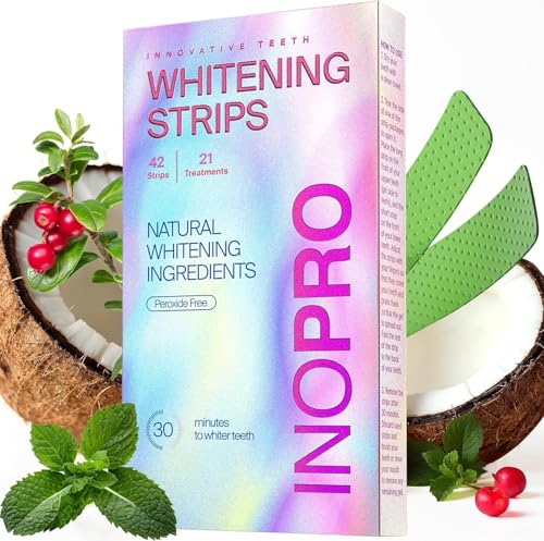 Teeth Whitening Strips 21 Treatments Kit - Teeth Whitener, Peroxi...