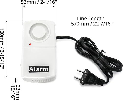 Miniatura 6 de QWORK Alarma de falla de energía, alarma de corte de energía automática de corte de energía de 120 db, indicador LED inteligente de sirena de