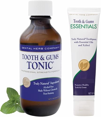 Dental Herb Company - Tónico de dientes y encías (18 oz.) Kit de enjuague bucal
