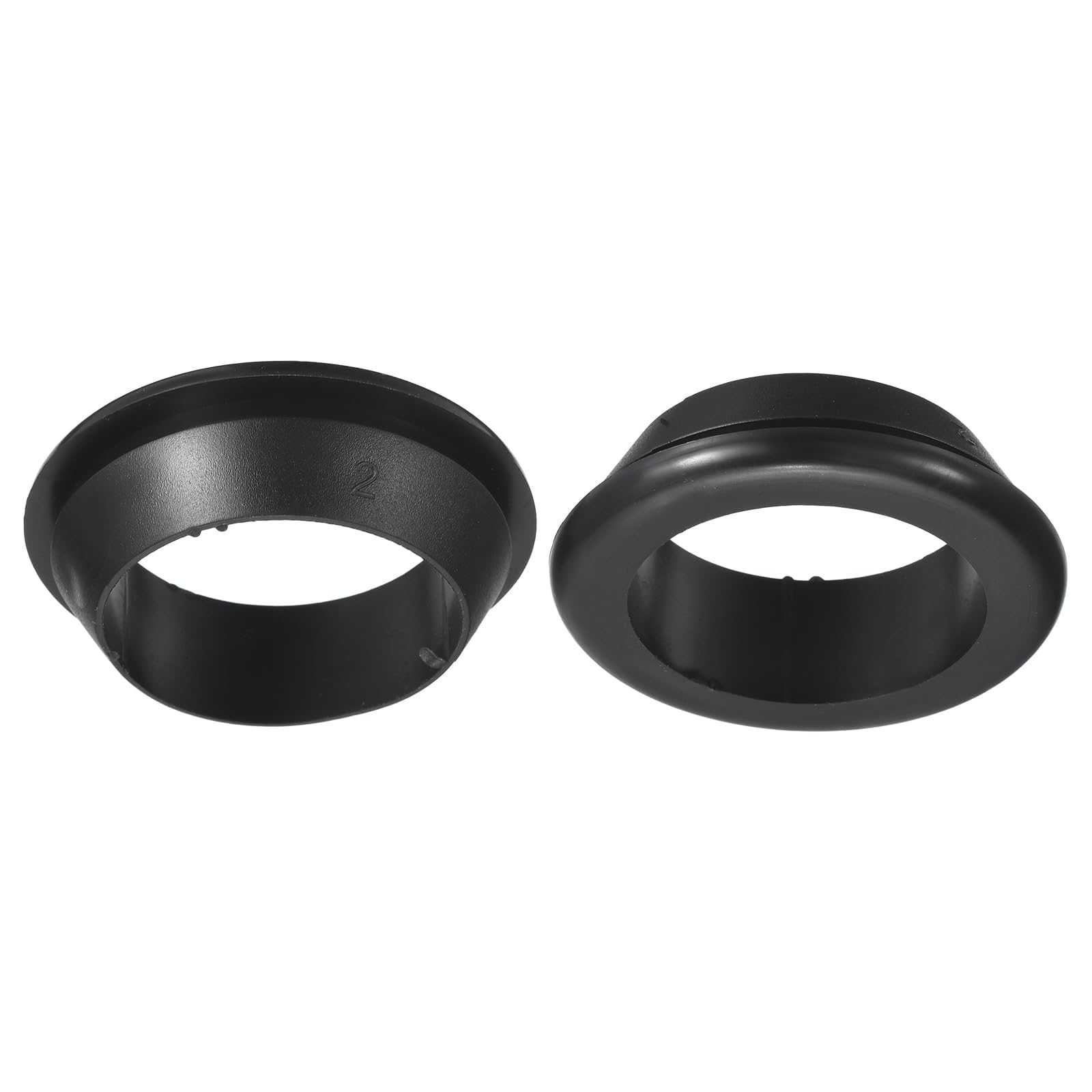 TA-VIGOR 2Pcs Rubber Grommets, 50mm ID 40mm Drill Hole Double Sided Hollow Wire Gasket Plug, Electrical Cable Hole Protectors for Office, Home, Automotive