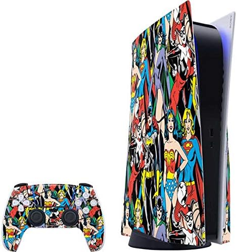 Skinit Decal Gaming Skin Compatible with PS5 Bundle - Officially Licensed DC Comics Bombshells Poison Ivy Design