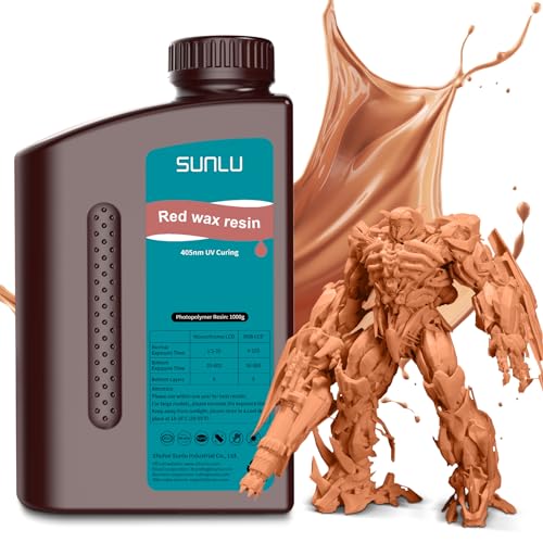Sunlu RESIN-RW-RW-1KG 10K Red Wax 3D Printer Resin cover