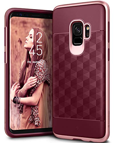 Caseology Parallax for Samsung Galaxy S9 Case (2018) - Burgundy/Rose Gold