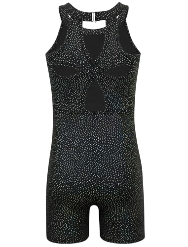 Image of HOZIY Gymnastics Leotards for Girls with Shorts Toddlers Biketards Rainbow Unicorn Dinosaur Mermaid Leopard Flower Galaxy
