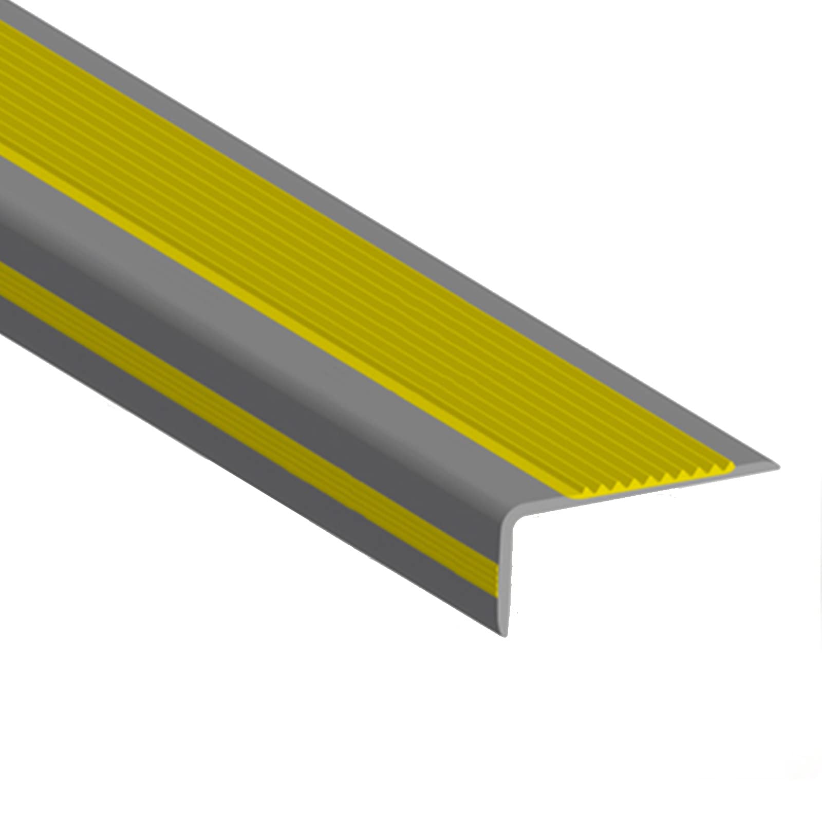 Rubber Stair Treads Non-Slip Edge Protector - Self-Adhesive Stair Step Edge Trim for Indoor Outdoor Use - Waterproof Stair Nosing Covers