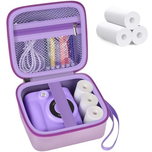 Kids Instant Print Camera Case with Paper Rolls