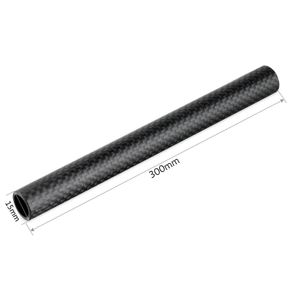 NICEYRIG 15 mm Rod in Fibra di Carbonio, Lunghezza 30 cm (12 pollici) per il Sistema di Supporto a Spalla DSLR
