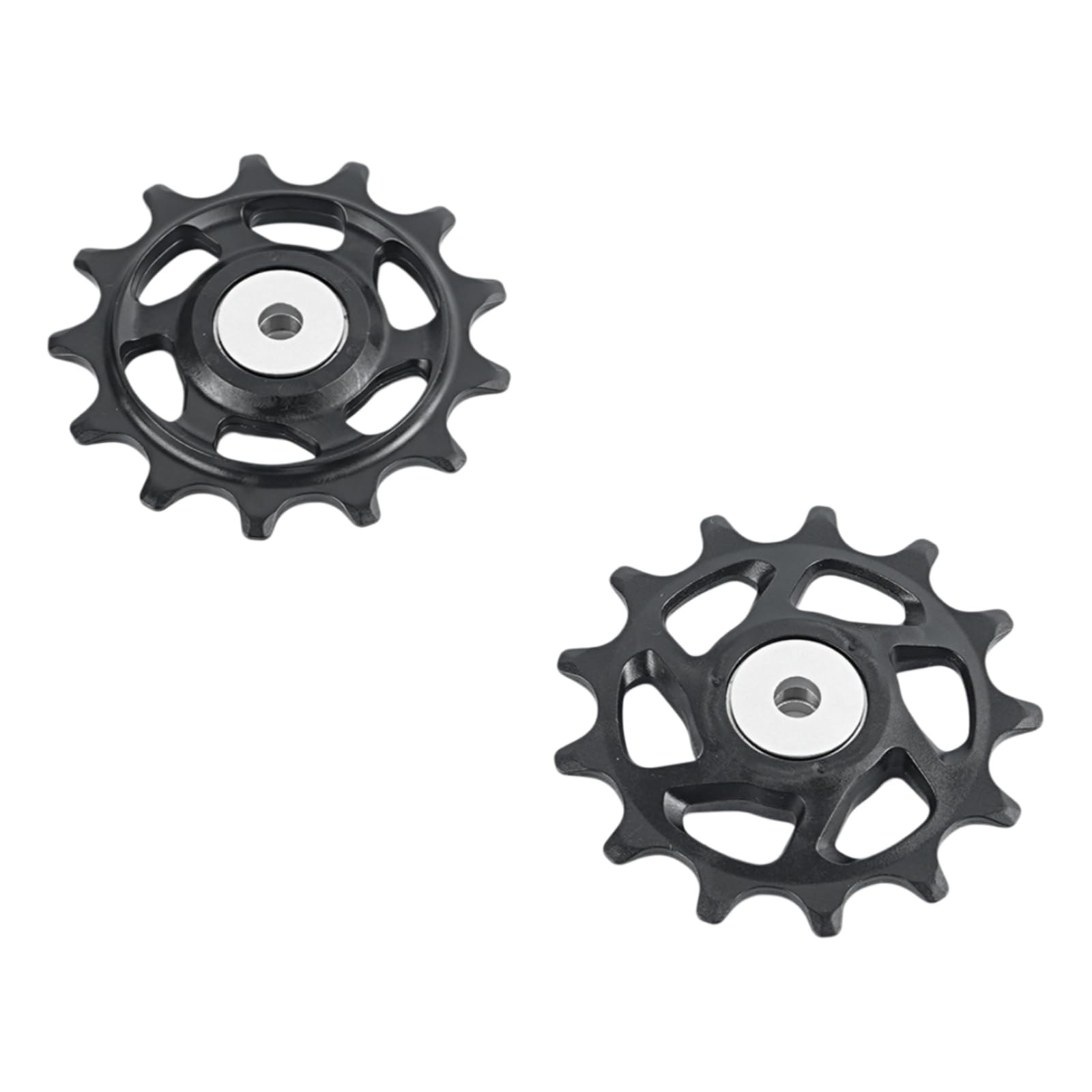 Juego de ruedas de polea de desviador trasero para bicicletas de montaña RD-M8100-SGS y M8120-SGS, 13 dientes, nailon con tapa de aleación de aluminio y rodamientos de acero