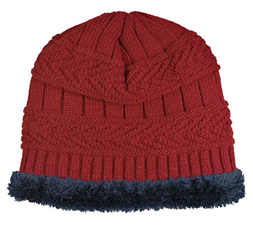 Image of Winter Beanie Scarf for Boys Girls (5-12 Years) Hats Circle Scarf Kids Slouchy Skull Cap