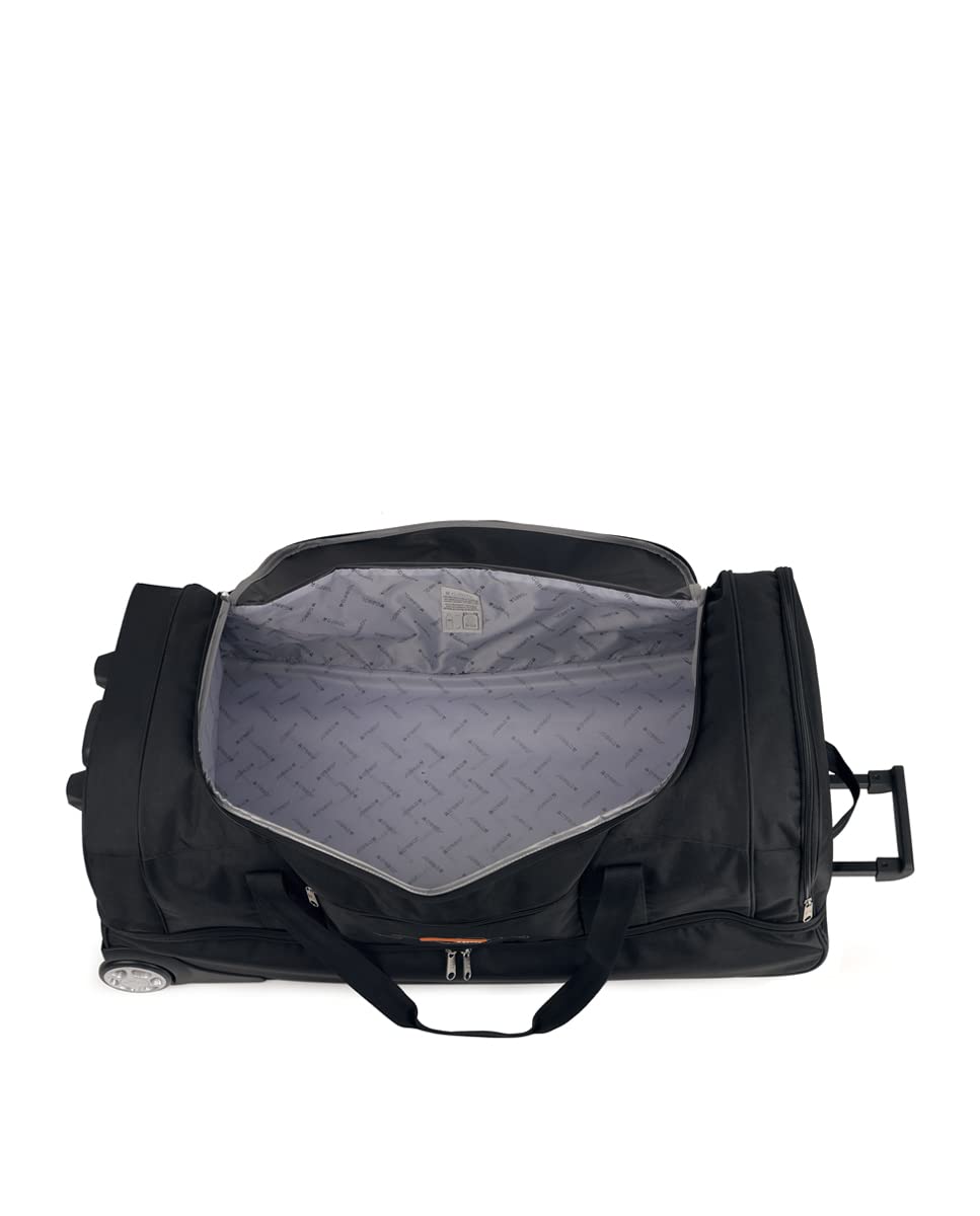 Gabol - Bolso de Viaje Extra Grande con Ruedas Week Eco 83x39x36cm y Capacidad 116L - Interior Forrado con Compartimentos - con Asa de Mano - Diseño Español en Poliéster Reciclado RPET - Negro
