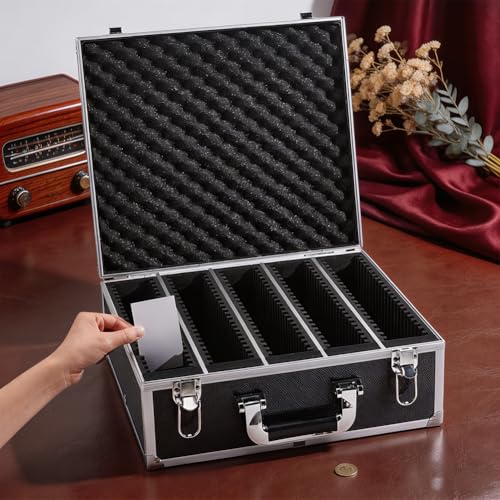 Caja organizadora para monedas PH PandaHall aluminio y plástico miniatura 3