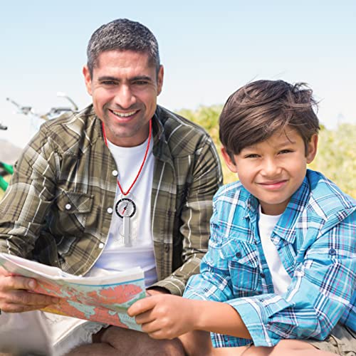 Orientation Compass, Hiking Navigation Compass, Portable Compass for Survival Mountaineering, Outdoor Activities and Map Reading with Cord, Multifunctional Explorer Compass - Image 3