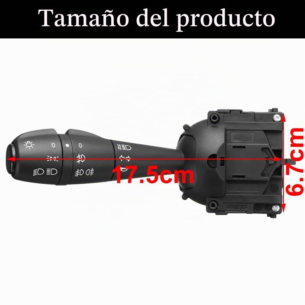 Conmutador Columna Dirección, Interruptor de Columna de Dirección Compatible con Dacia Logan Lodgy Sandero Dorker Clio 8201167988