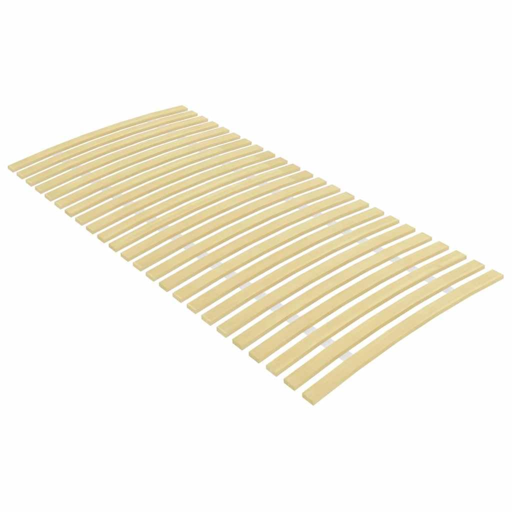 Somier de láminas de madera de repuesto con 24 láminas de 100 x 200 cm para literas y plataformas, resistente somier de láminas de álamo macizo con listones de madera de muelles y correas