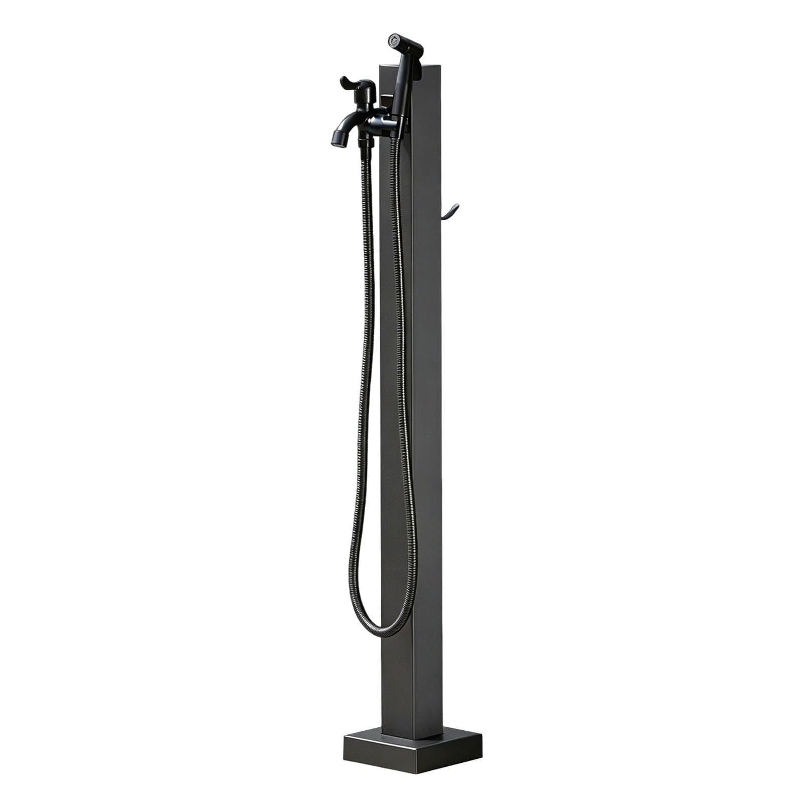 Stainless Steel Outdoor Water Faucet Post, Freestanding Hose Stand Water Column with Spigot, Yard Hydrant Water Feature Fountain for Gardening and Lawn Care(D,Height: 60cm/23.6in)