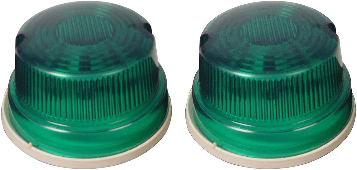Compatti 2 indicatori Laterali Superiori Verdi con lampadine da 12 V, Adatti per Camion con rimorchio, Pick-up, Camper, roulotte, SUV, furgoni, Veicoli Multipli