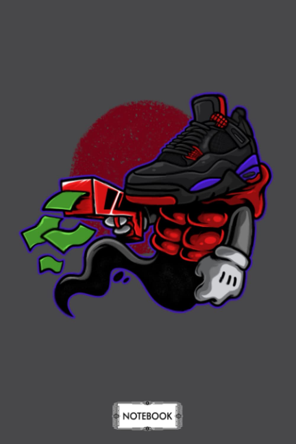 Jordan 4 Streetwear Notebook: Lined College Ruled Paper,6x9 120 Pages,journal,matte Finish Cover,diary,planner